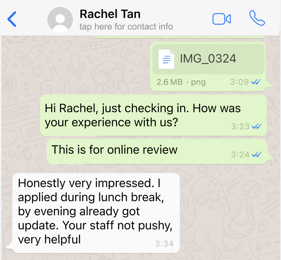 Customer testimonial 2